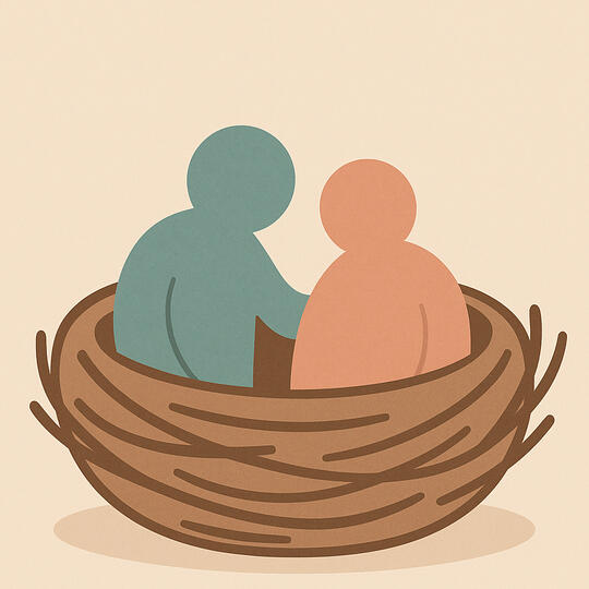 illustration of care giving support